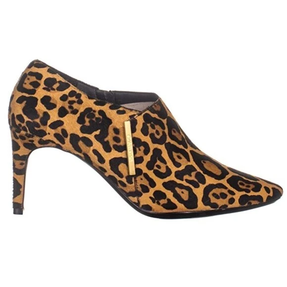 NEW Calvin Klein Jeanna Calf Hair Leopard Animal Print Bootie