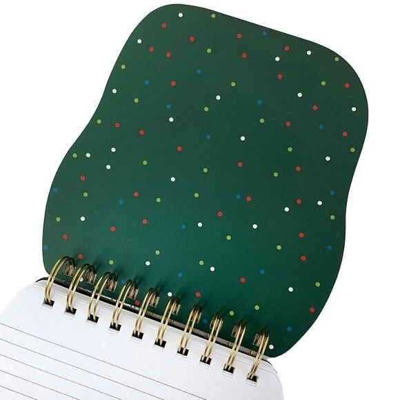 Punch Studio Wreath Dog Christmas Spiral Notepad Stationary Gift Office - Image 2 of 4