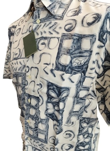 Camicia Estate Uomo Veste Ampia Comoda Manica Corta Fantasia Misure da 37 a 41 - Imagen 33 de 88