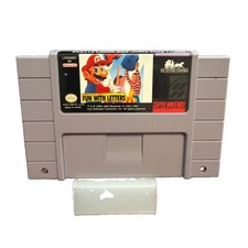 Super Nintendo Entertainment System Marios Early Years Fun w/h Letters Cart Only