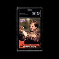 1991 Pro Set Bill Belichick #126 Football Rookie Card TAG 8.5