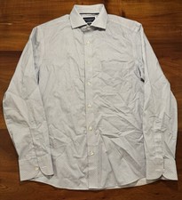 Charles Tyrwhitt Men  s Blue Long Sleeve Non Iron Slim Fit Button up Shirt Sz M