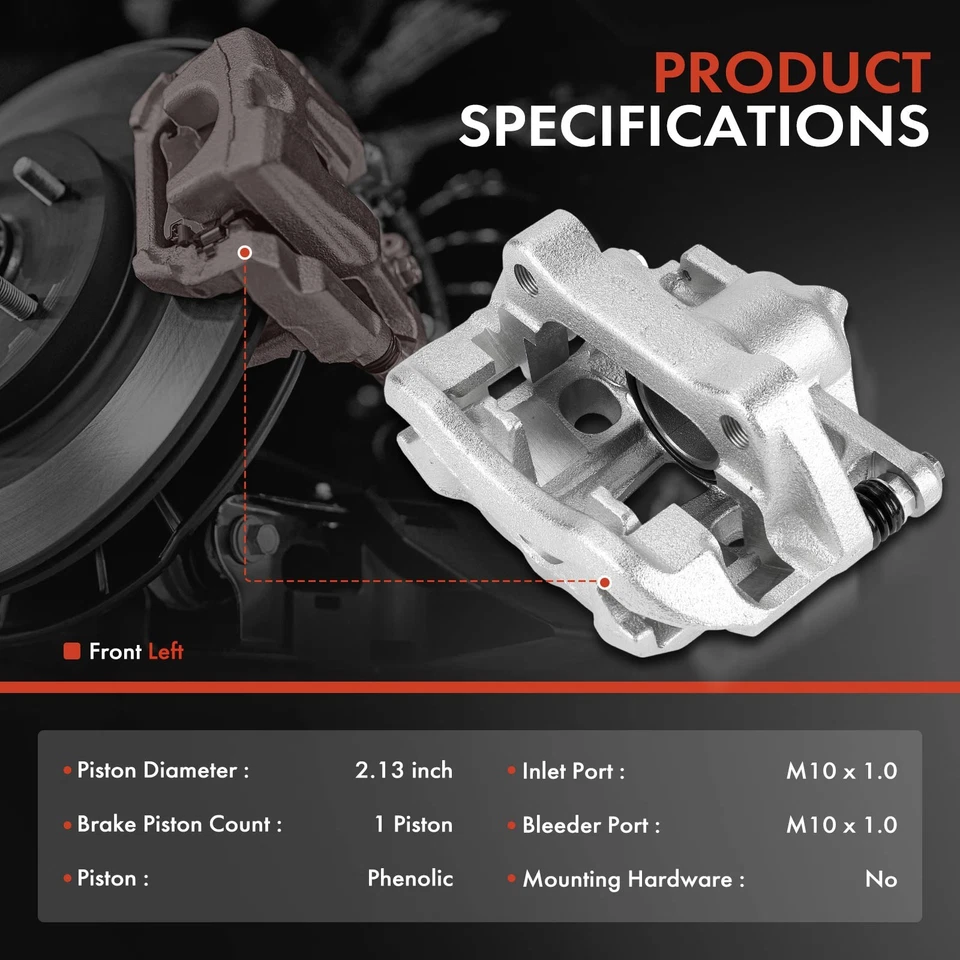 2 шт суппорта переднего тормоза с кронштейном для Volkswagen EuroVan 1993-1997 1999-2003 VW - Изображение 2 из 4