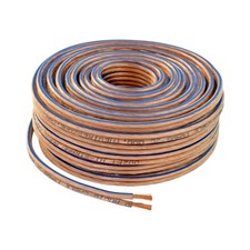 Car Home Audio Speaker Wire Transparent Clear Cable 14AWG 14/2 Gauge 25 feet 