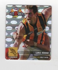 AFL Tazo Card. Smiths Hot Shot 2006. Silver Hawthorn Luke Hodge