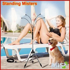 Standing Misters For Outside Patio BBQ, Adjustable Height Stand Misting System