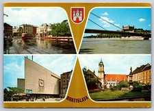 Postcard Key Landmarks of Bratislava, the Capital of Slovakia
