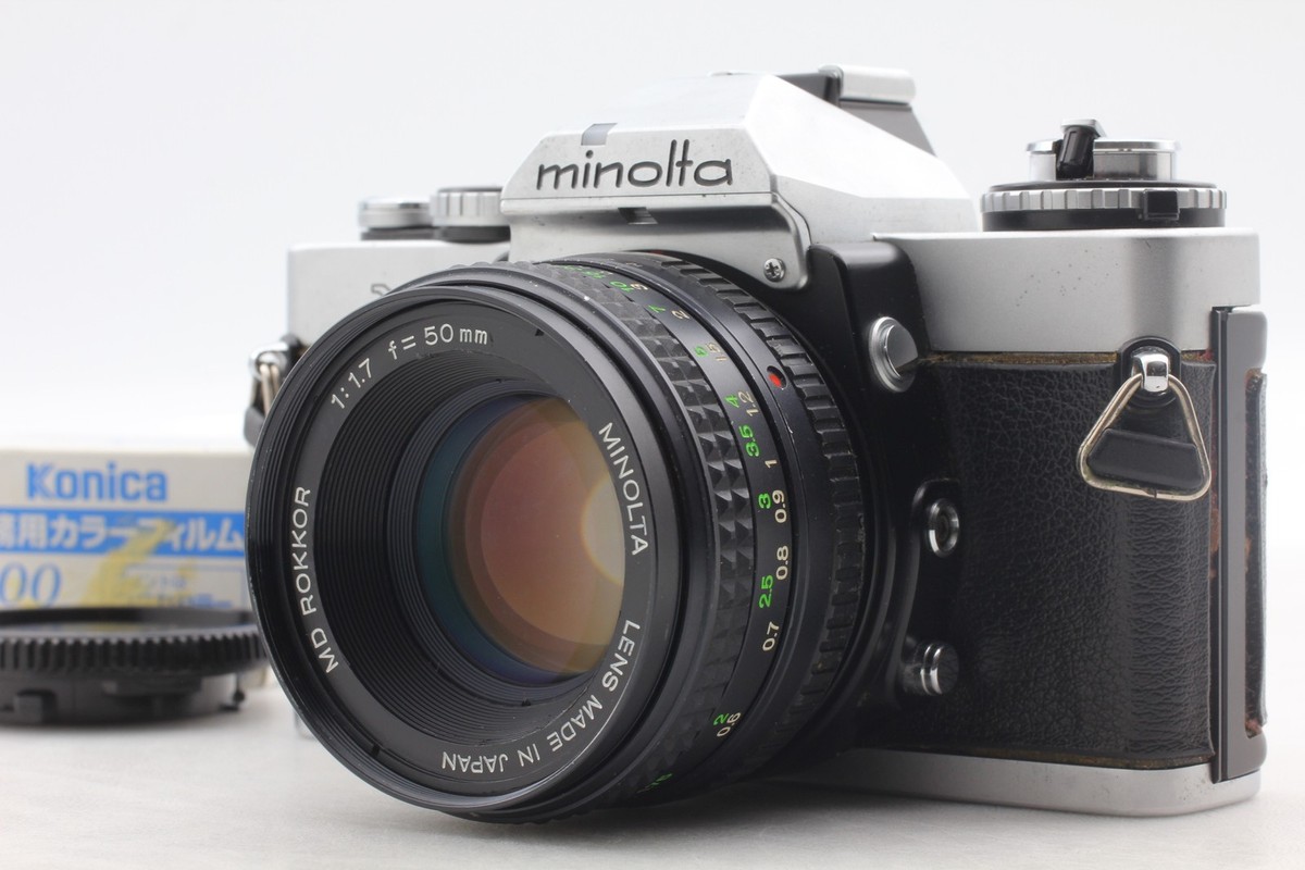 Exc+5] Minolta XD Silver 35mm Film Camera + MD 50mm f/1.7 Lens