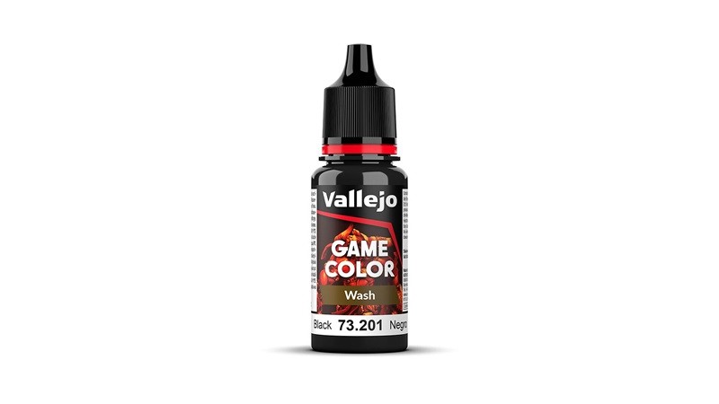 Vallejo 73.201 Wash Color Black 18 ml - New