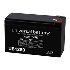 UPG UB1280 12V 8AH Sealed Lead Acid Battery F1 .187 TT