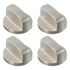 Set Of 4 6mm Metal Zinc Alloy Gas Stove Knobs Cooker Switch Control Replacement