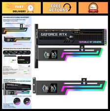 Adjustable ARGB GPU Support Bracket with Temp Display, Universal Graphics Card S