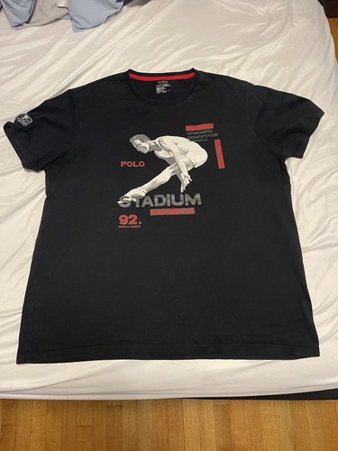 Black Polo Ralph Lauren 1992 Stadium P Wing T Shirt
