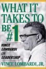 What It Takes To Be Number #1: Vince - Hardcover, by Lombardi Vince - Good b