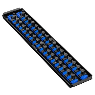 19Inch Socket Organizer with TwistLock Rails for 1/2Inch Drive Sockets