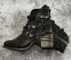 Freebird CRUE Leather Buckle Strap Ankle Boots Women’s US 9