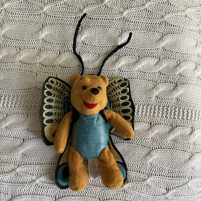 Disney Winnie The Pooh Bean Bag Plush  Bug Pooh  Butterfly With Antenna 