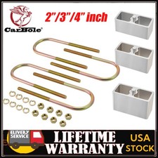Universal 2 3 4 Rear Lowering Aluminum Blocks Kit Wu-bolts Fast Shipping