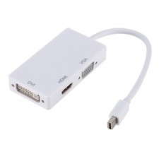 White HDMI/VGA/DVI Adapter For Mac Macbook Air Pro Thunderbolt DP to HDMI E