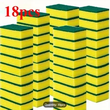 18 Heavy Duty Scrub Sponges Non-Scrub Dish Heavu Duty Kitchen Cleaning Stove