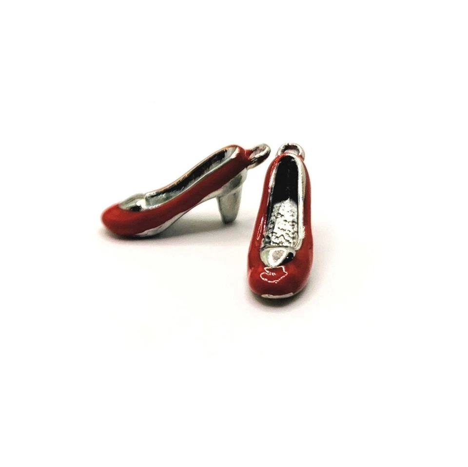 Dijes de tacones rubí rojo, 22x10 mm - vendedor de EE. UU. Foto 2 de 4
