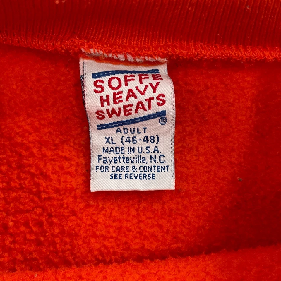 DE COLECCIÓN Suéter Siracusa Adulto XL Naranja Pullover Sudadera Logo EE. UU. Hombres Años 80 Foto 4 de 4