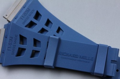 Original [NEUWERTIG] Richard Mille RM11-03 M Navy Rubber Band Uhrenarmband...