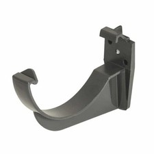 FloPlast - RK1 Black - 112mm Half Round Fascia Gutter Bracket - Pack of 5 or 10