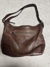 Vintage Coach Brown Leather Hobo 2way Shoulder Bag F12323