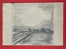 Vincent van Gogh Drawing on paper (Handmade) signed and stamped