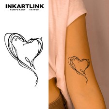 15 Days Lasting Heart Temporary Tattoo New Tech Magic Waterproof Semi Permanent