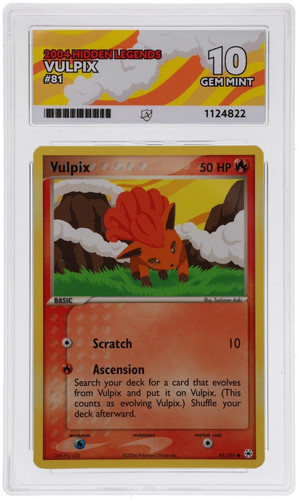 Vulpix graded ACE 10 for sale on eBay