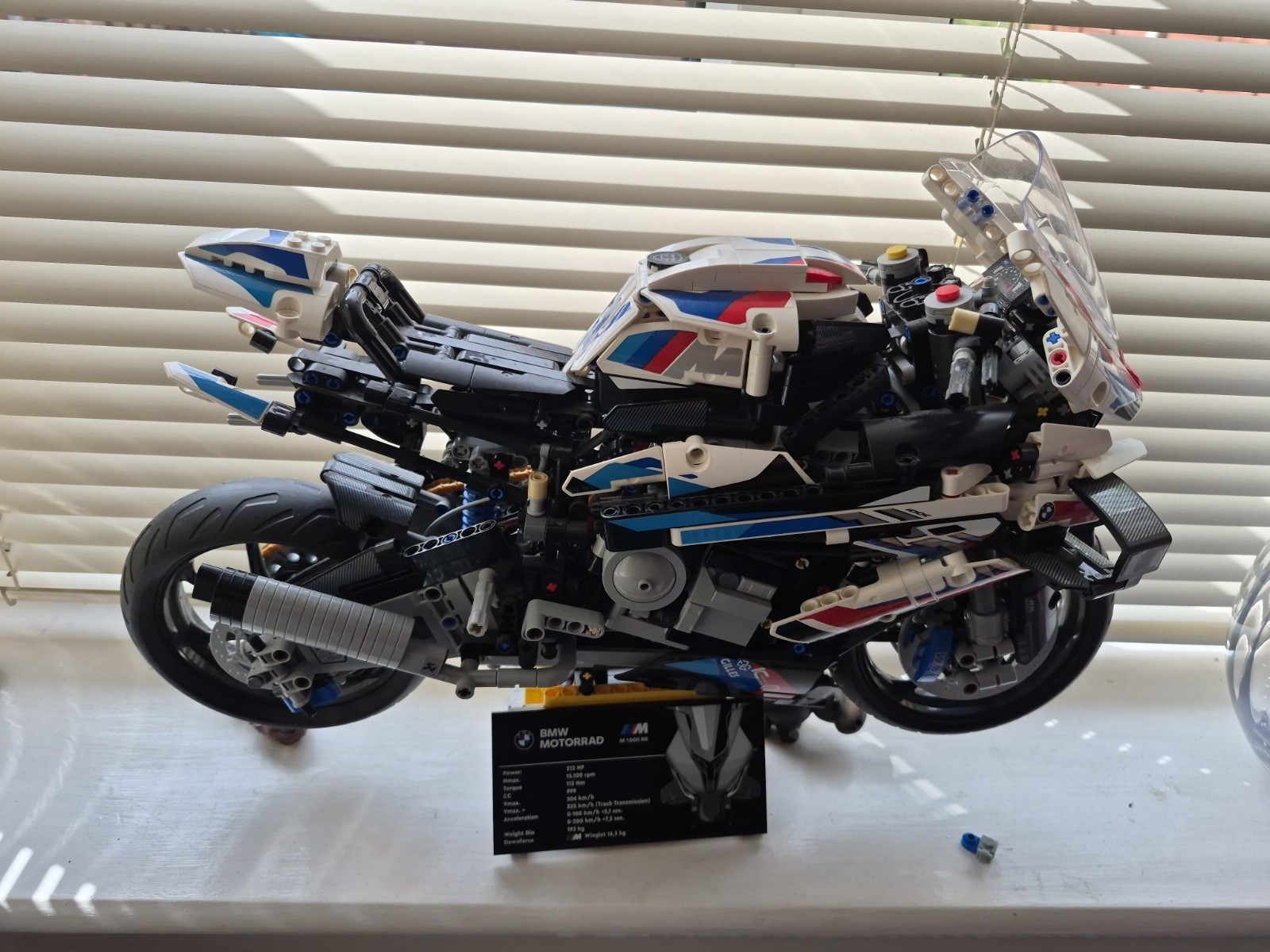 LEGO Technic BMW M 1000 RR Racing Motorcycle 42130 99% Complete