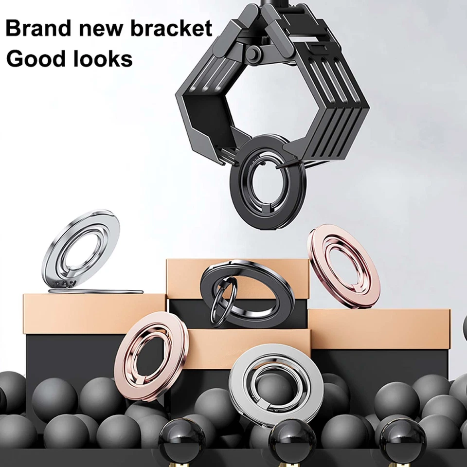 Soporte magnético para anillo de dedo con rotación 360° para iPhone 16 15 14 13 Pro Max Plus Foto 4 de 4