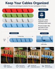 Slot Silicone Desk Cable Organizer Adhesive Cord Holder Cable Management Clip