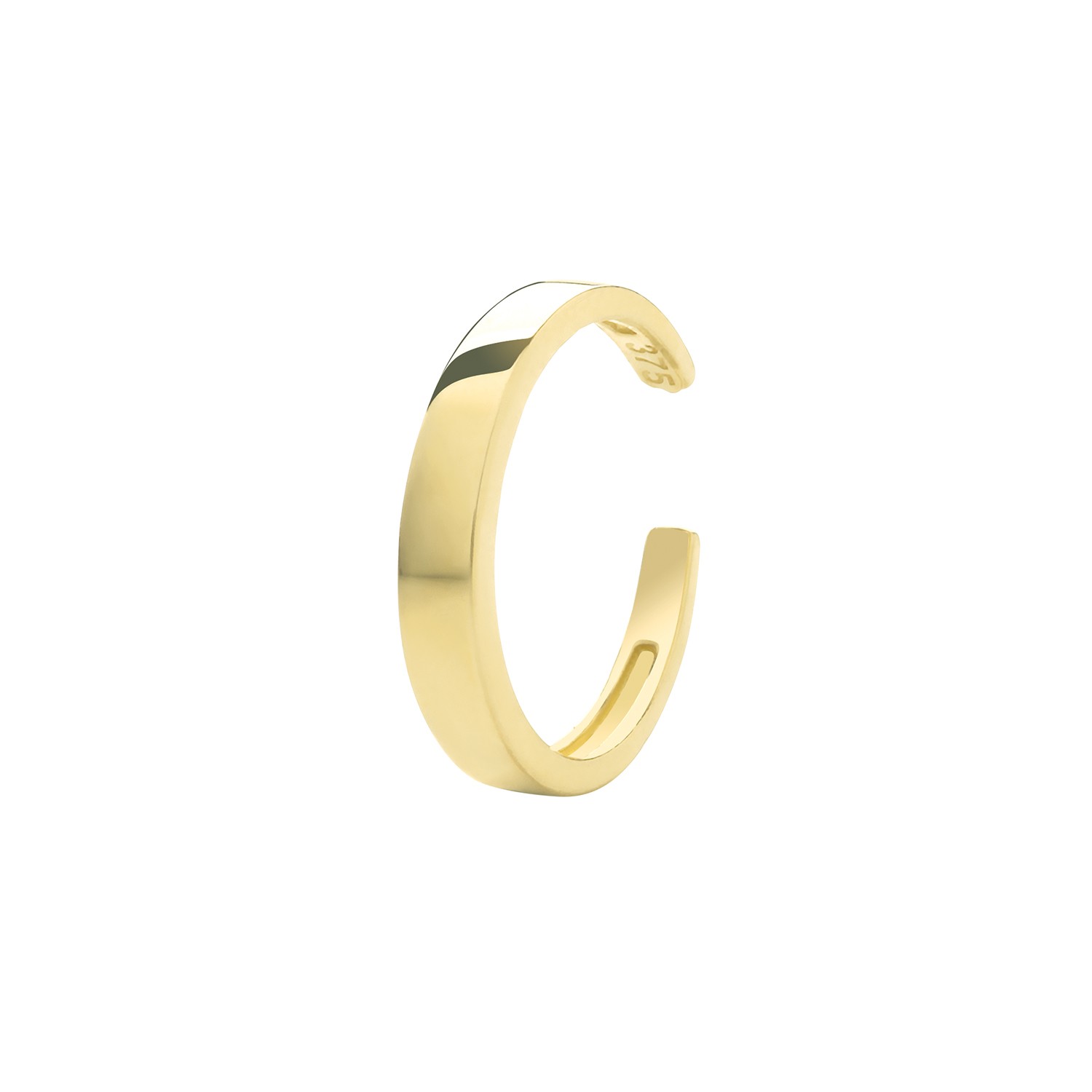 Boucle d’oreille cartilage unique en Or jaune 375/1000 pour hélix précieux