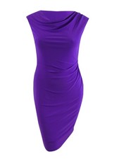 Lauren Ralph Lauren Women's Body Con Evening Dress (0, Purple)