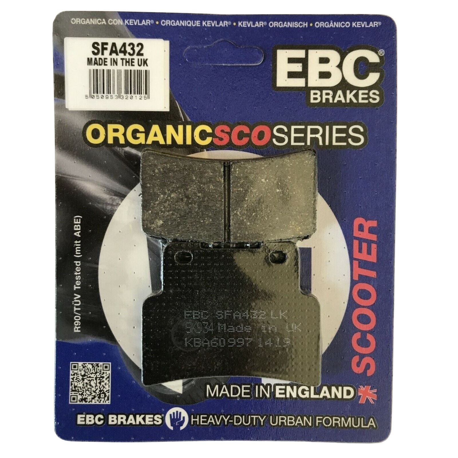 EBC SFA432 Organic Brake Pads - Yamaha MT-125 2014-2016