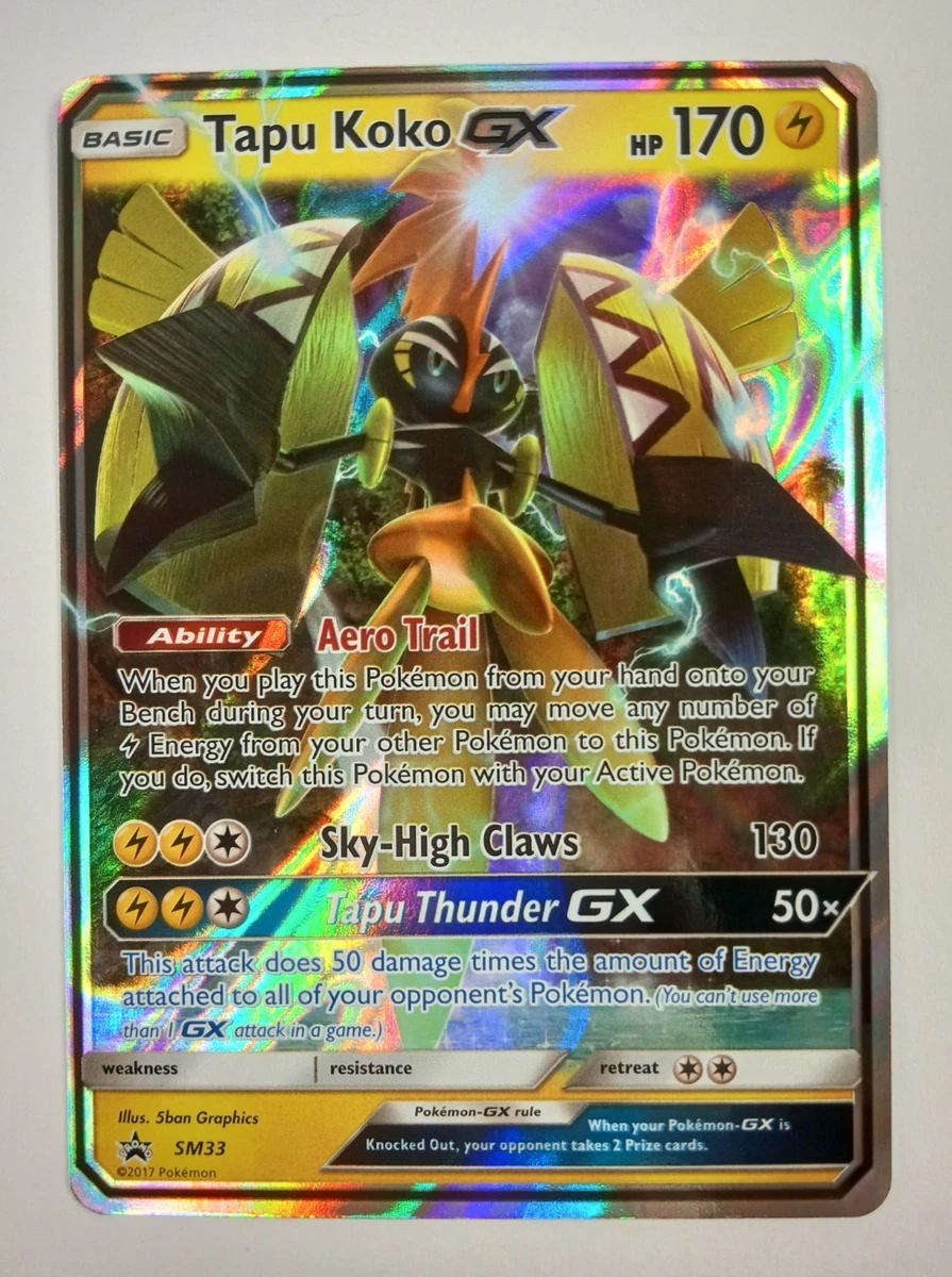 tapu koko pokemon card value - Koko-GX - 135/145 - Full Art Ultra Rare Originally released 2017 Tapu Koko Cards | Dex