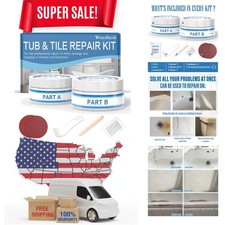 Porcelain Repair Kit White, High-Gloss Porcelain Sink Repair Kit White, Porce...