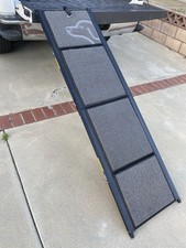Dog Pet Folding Ramp for Car Truck Bed 71 x 17" S M L Dogs Non-Slip Rug Carpet