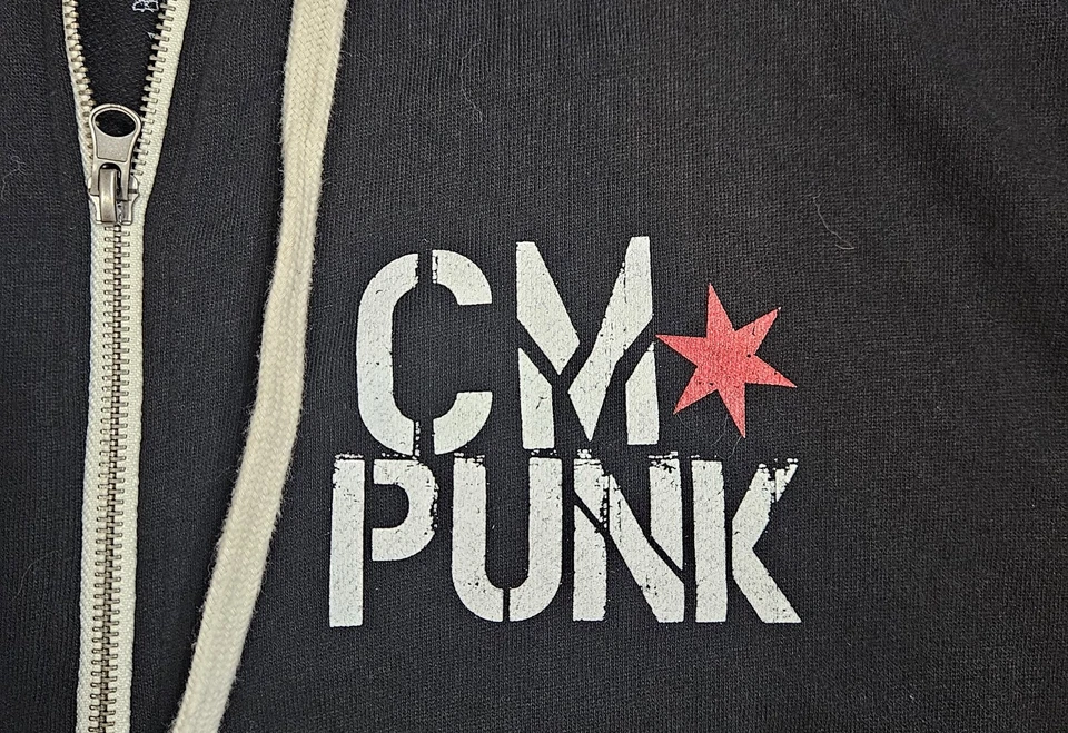 WWE Authentic Return of CM Punk Full-Zip Hoodie Men's XXL Cotton - Image 2 of 4