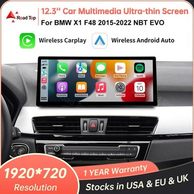 RT Wireless CarPlay Car Autoradio Multimedia Touch Screen For BMW X1 F48 NBT EVO