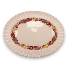 Copeland Spode Rose Briar 17" Oval Serving Platter England 1930's