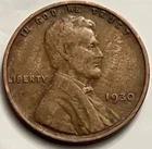 1930 Lincoln Wheat Cent Philadelphia Very Fine Circulated Wheat Penny BN356