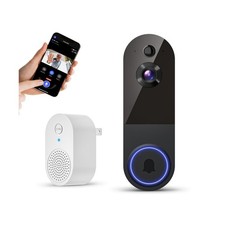 1080p Wireless Video Doorbell Camera, Live View, Night Vision, Two ... Fast Ship