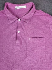 Criquet Mens Purple Golf Cotton Polo Preppy Large
