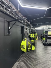 Punch Bag Wall Bracket Black Galvanised Steel Heavy Duty