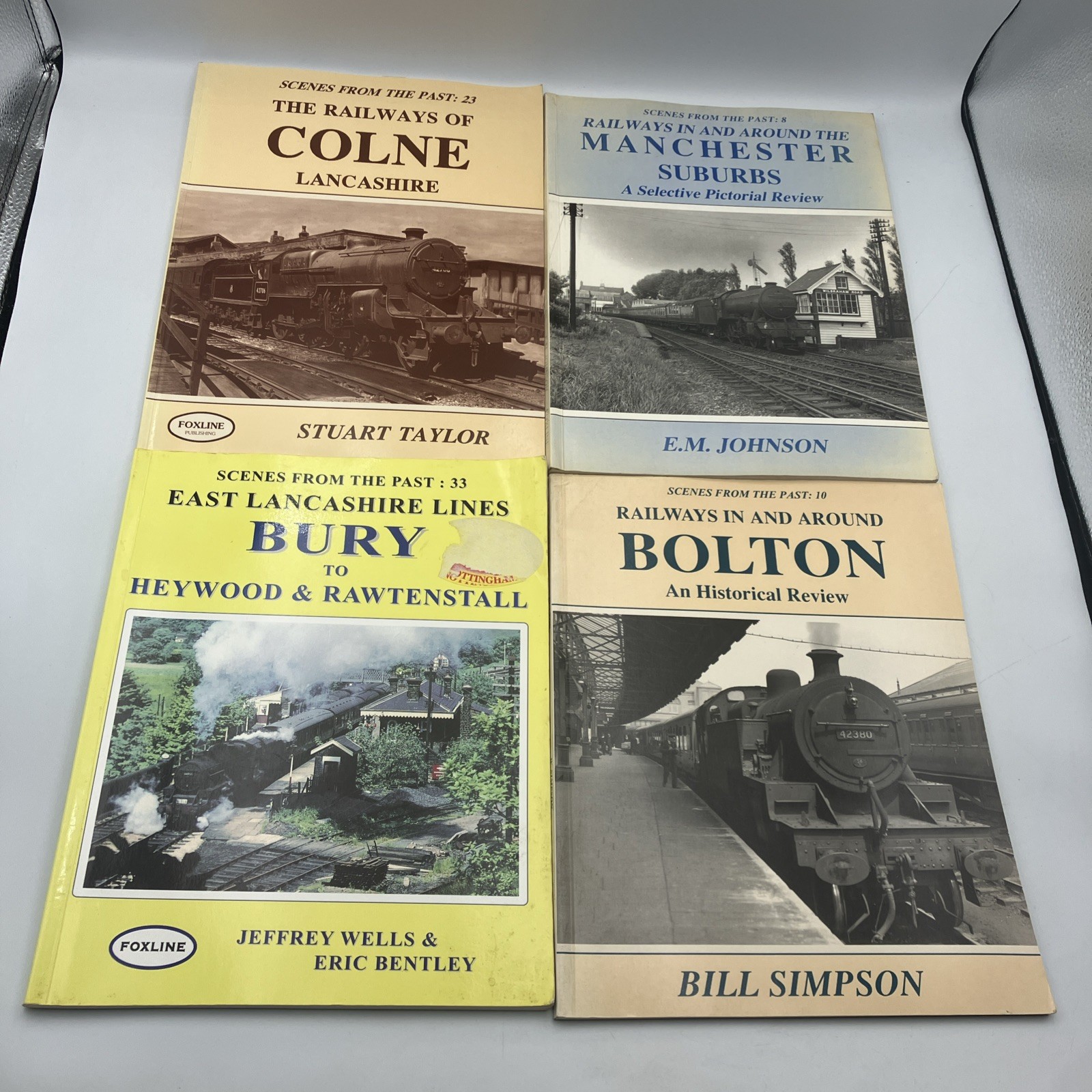 Scenes From The Past Railway Books Bundle X 4 Bury Colne Manchester Bolton Train
