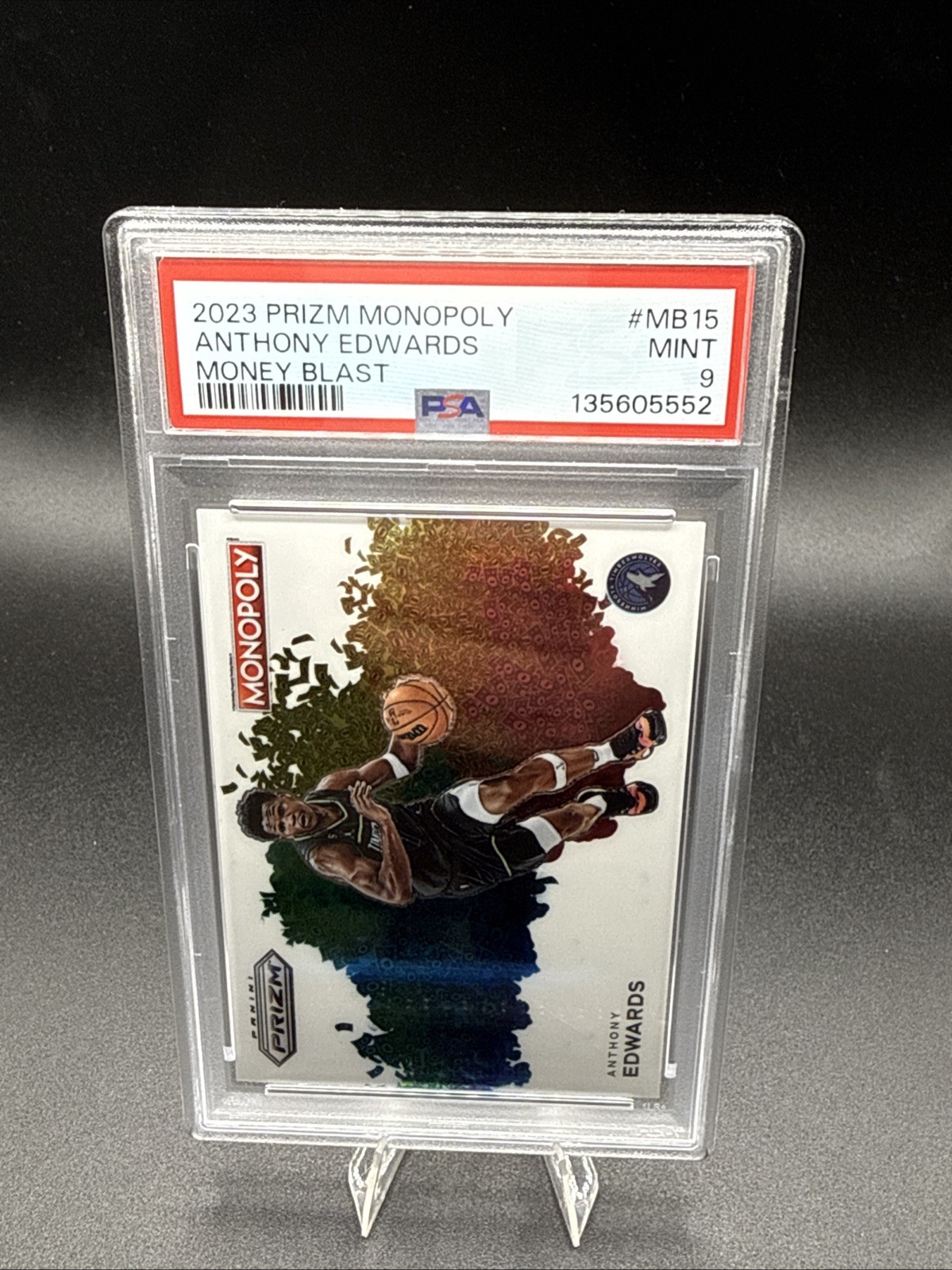 2023 Panini Prizm Monopoly - Money Blast Anthony Edwards #MB15